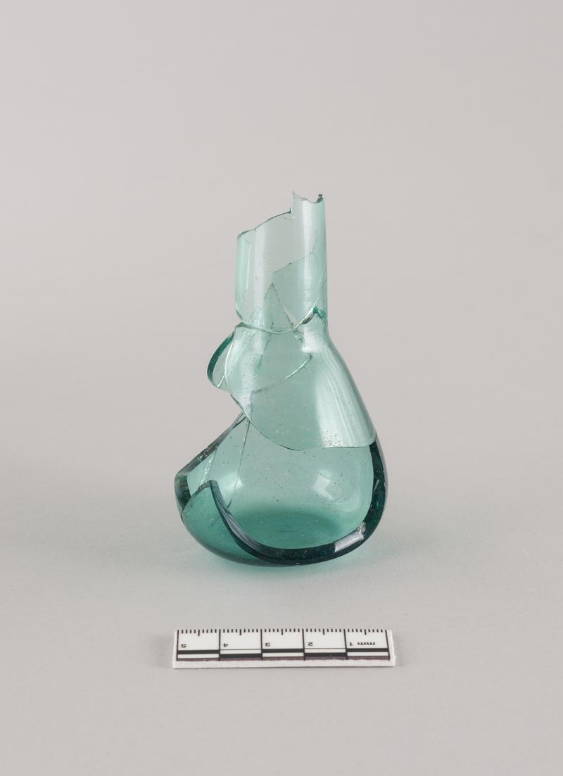 Roman glass unguent bottle