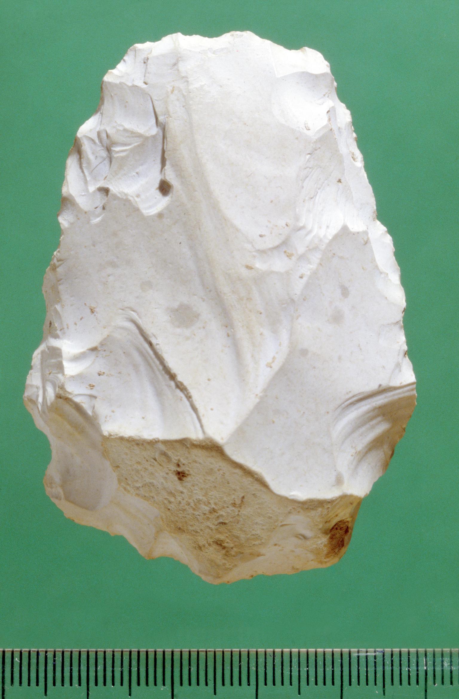 Lower Palaeolithic flint cleaver