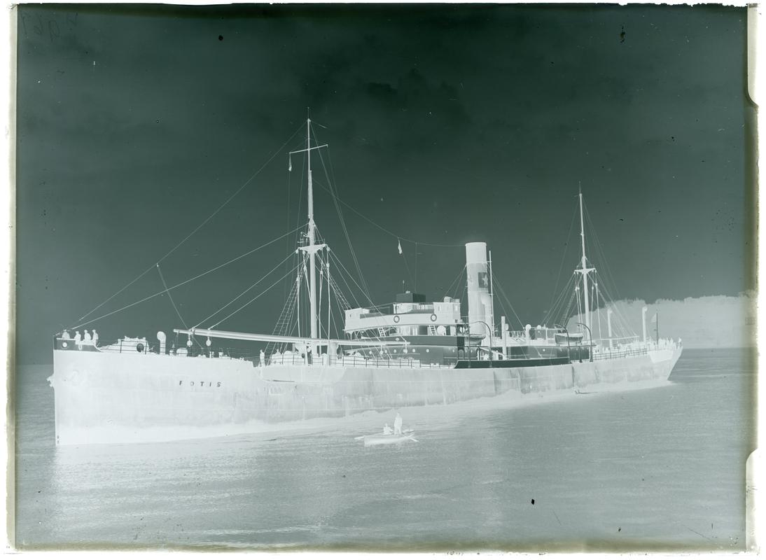 S.S. FOTIS, glass negative