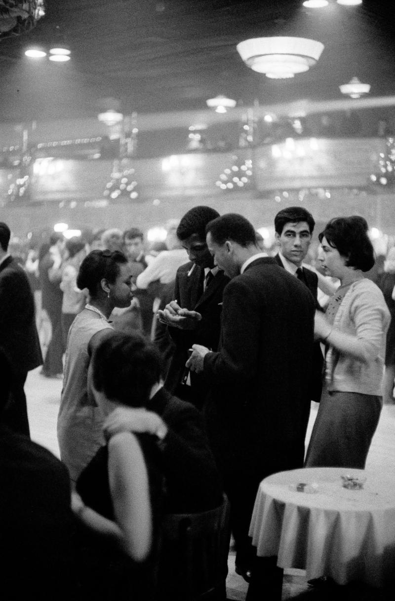 GB. ENGLAND. The Hammersmith Palais. The most famous mass dance hall of the 60's. Weekend crammed with youth mainly trying to find a girl/boy friend. For its time very multi-cultral. Joe LOSS Orchestra one of the most successful bands of the 50/60's. Singer Rose BRENNAN. Resident band at the Hammersmith Palais. 1963.