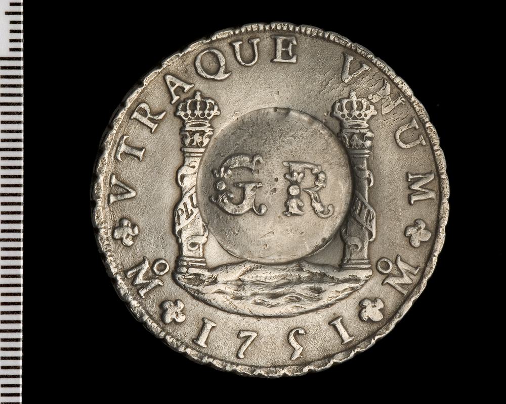 Jamaica countermarked dollar