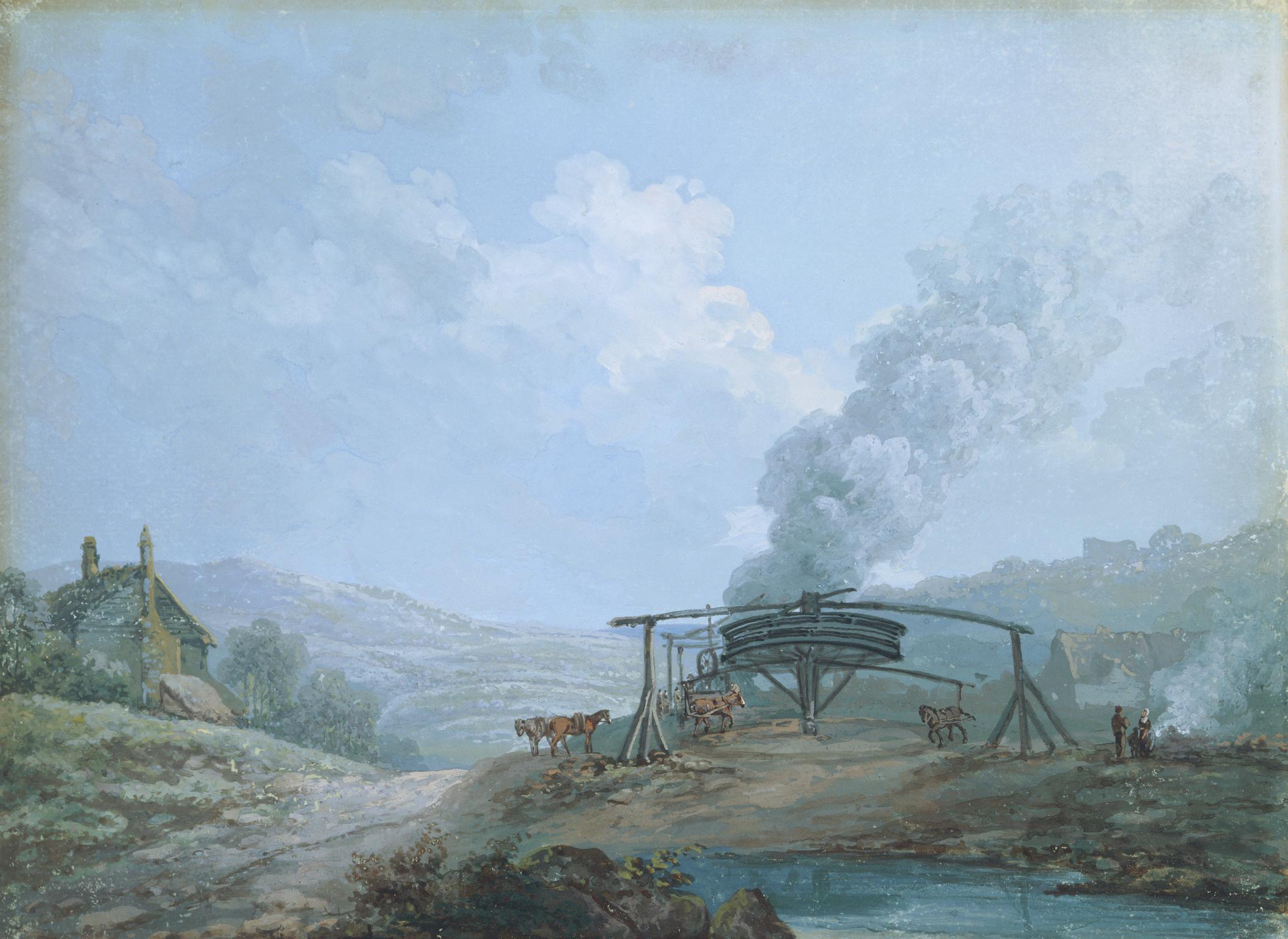 Landscape with a mine