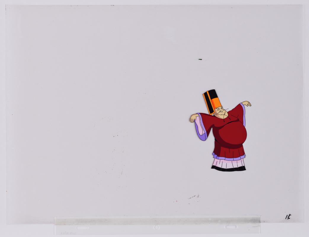 Turandot animation production artwork showing a minister.