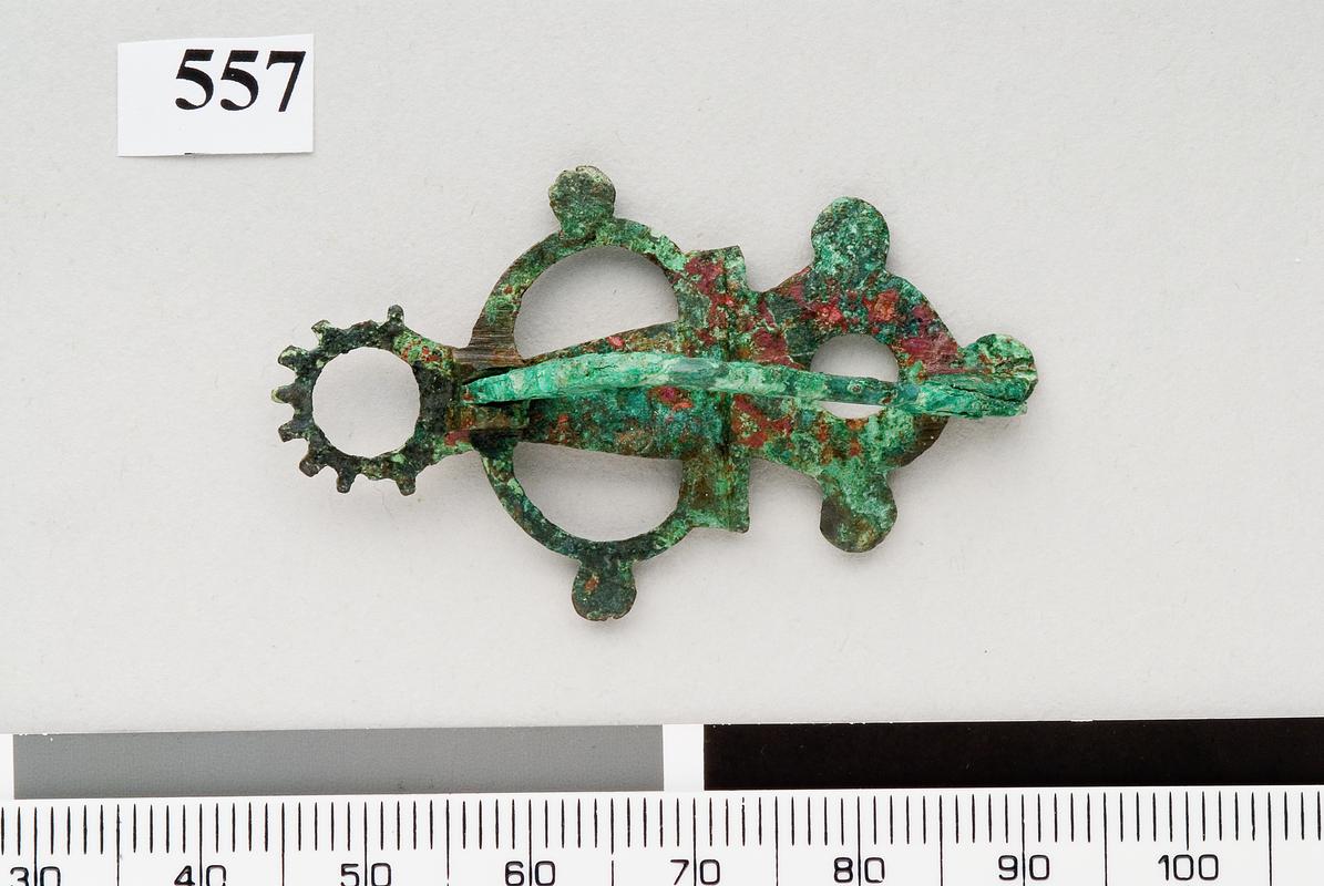 Roman copper alloy plate brooch