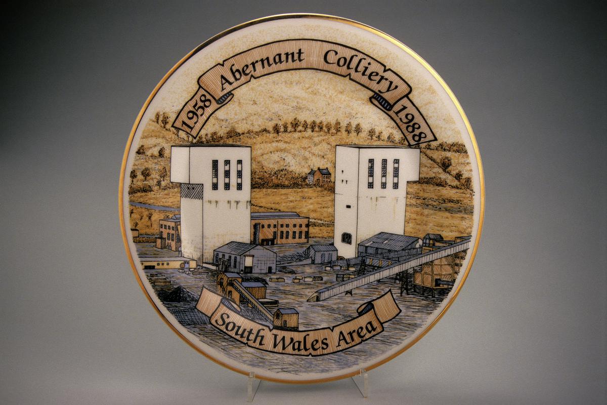 Commemorative Plate - 'Abernant Colliery 1958-1988'