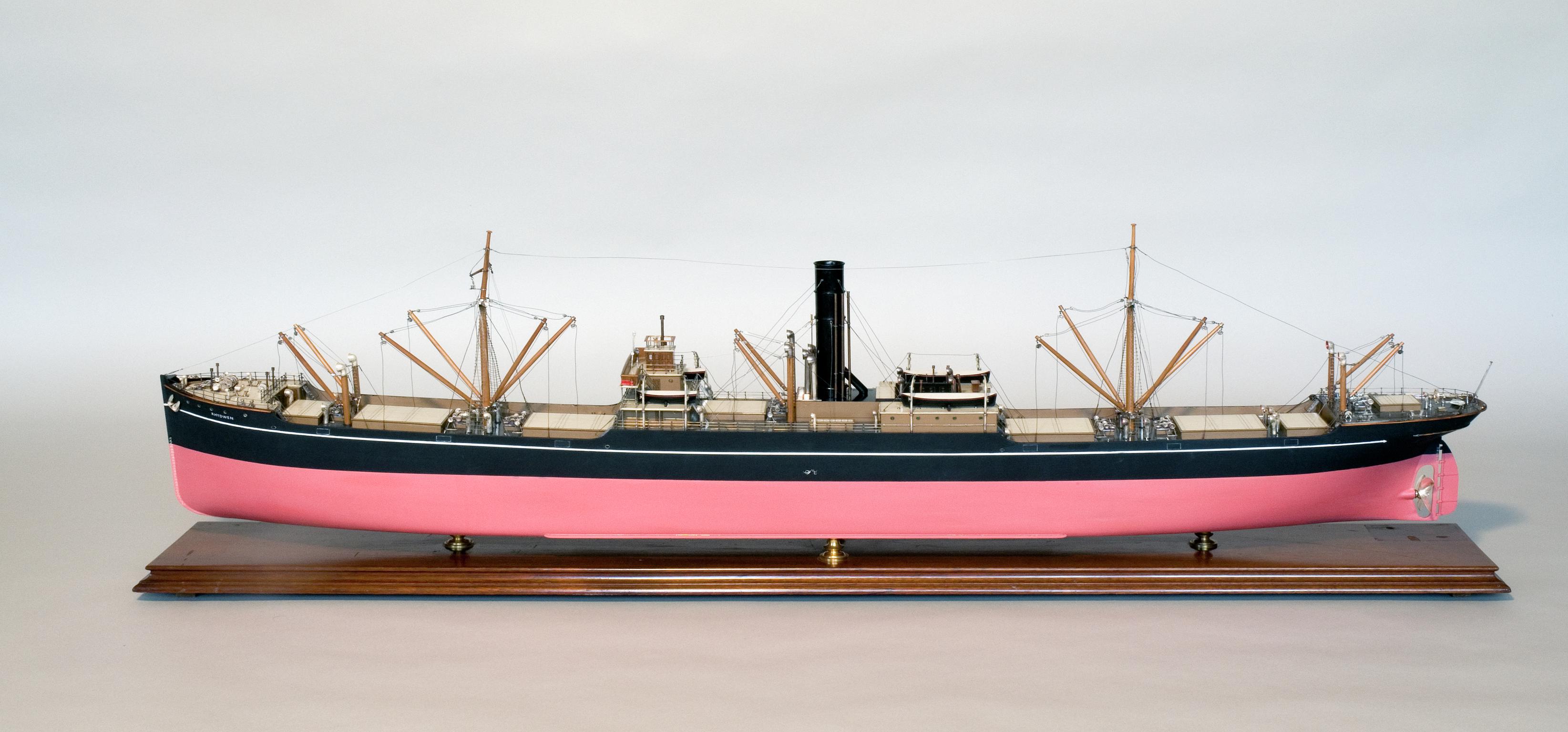 S.S. RHYDWEN, full hull ship model
