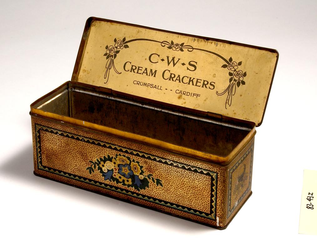 C.W.S. cream cracker tin