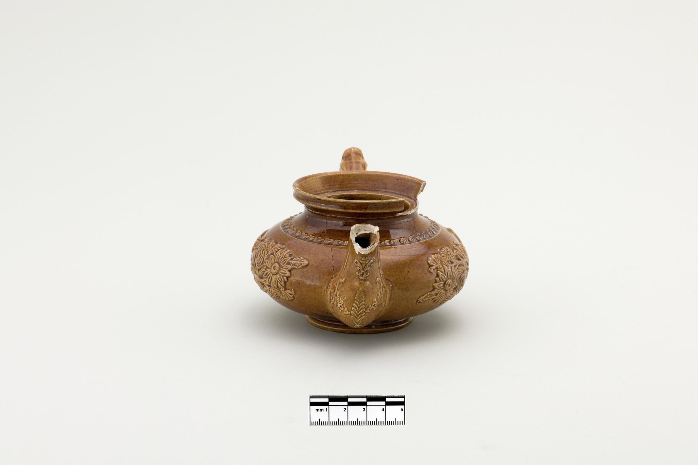 Post-Medieval pottery teapot