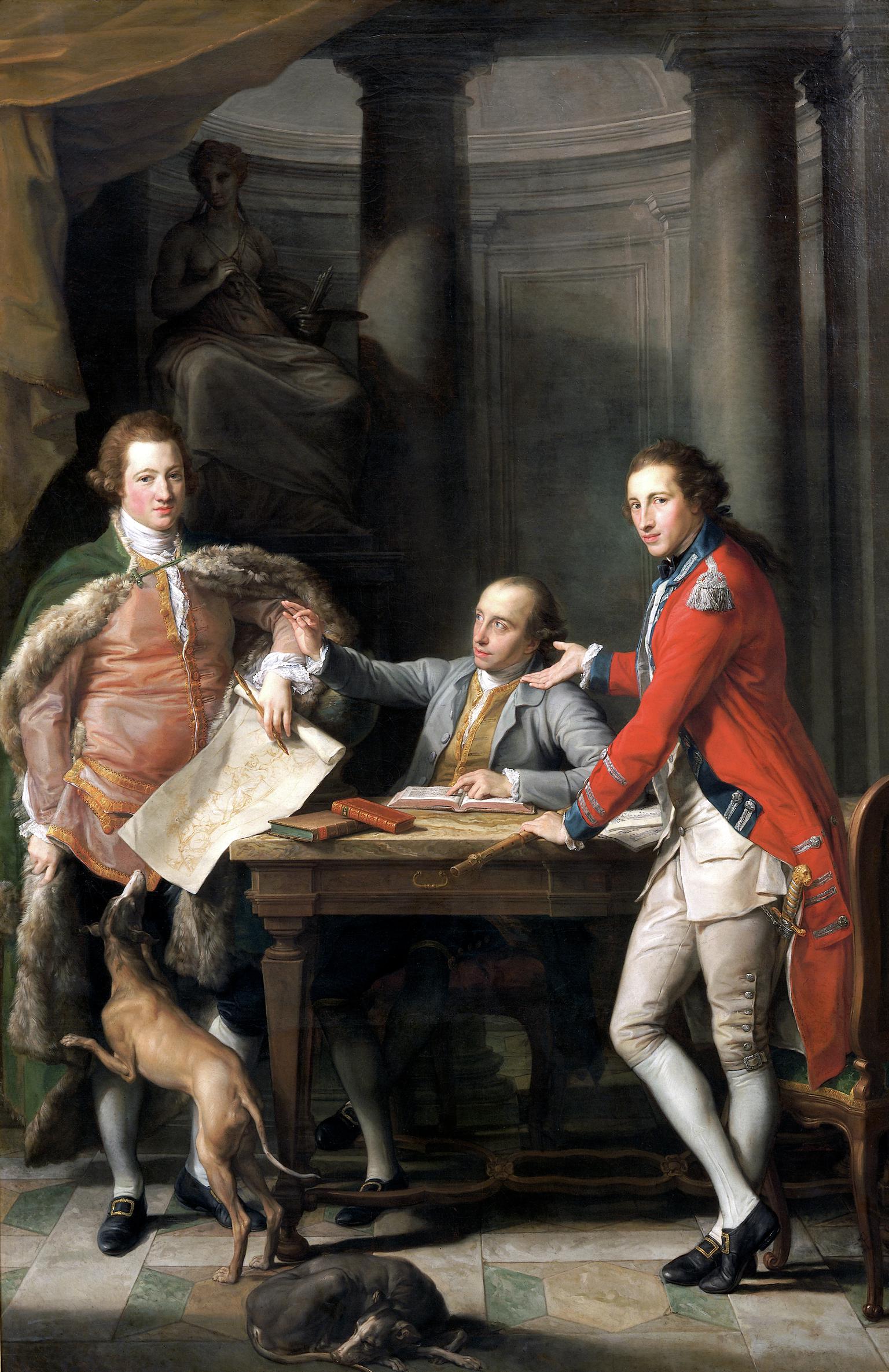 Syr Watkin Williams-Wynn (1749-1789), Thomas Apperley (1734-1819) a'r Capten Edward Hamilton