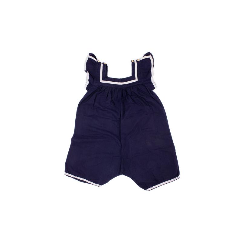 Navy blue cotton bathing costume