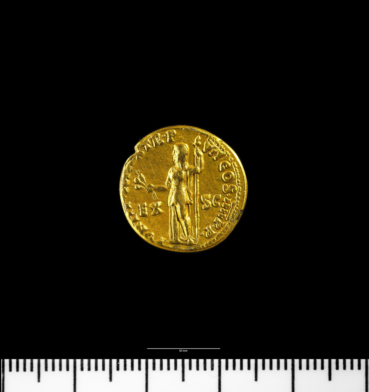 Caerleon Myrtle Cottage coin hoard (replica)
