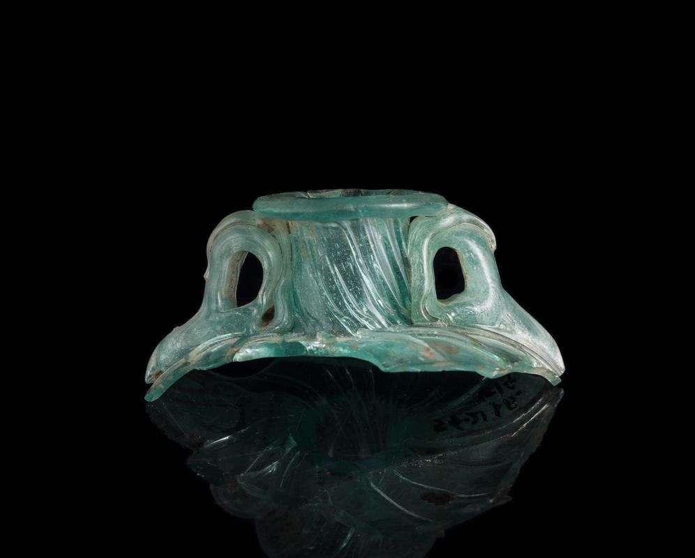 Roman glass oil flask