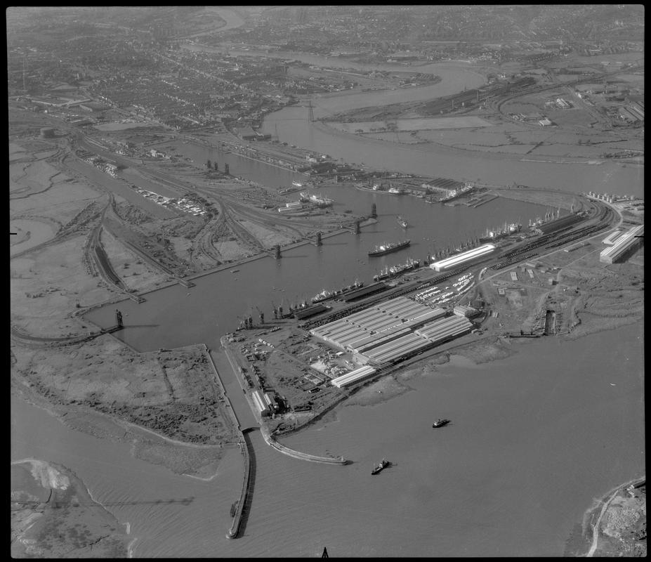 Newport Docks, film negative