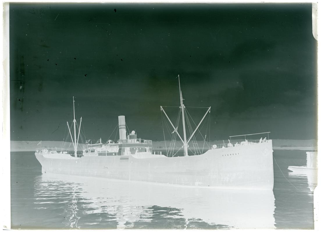 S.S. EVEREST, glass negative