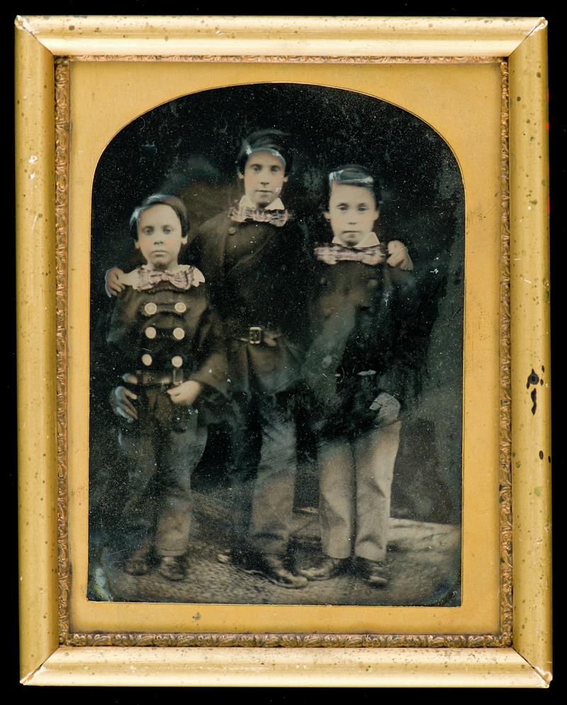 Three schoolboys, c.1870