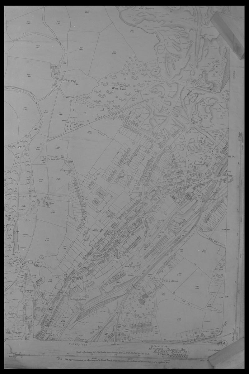 Map of Ystalafera area, Swansea Valley.