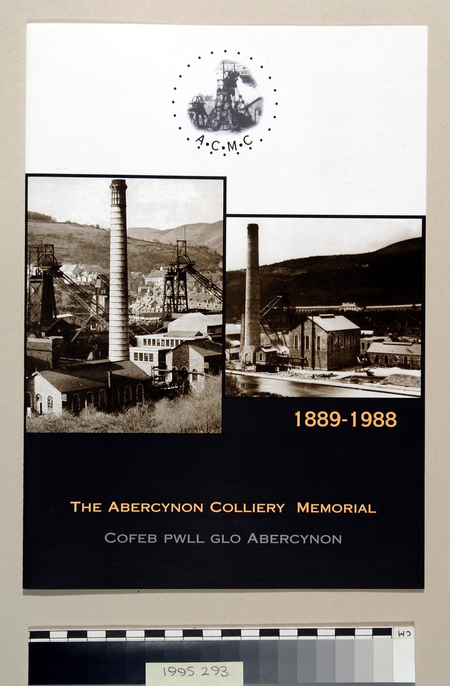The Abercynon Colliery Memorial 1889-1988 (brochure)