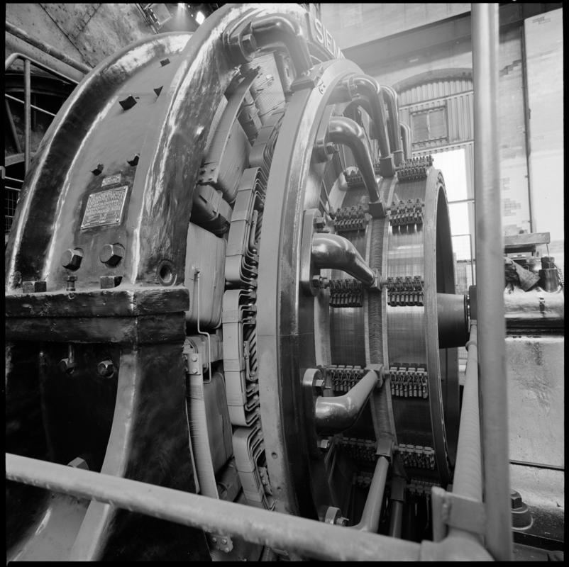 Black and white film negative showing the Siemens Electric, Britannia Colliery.  'Britannia' is transcribed from original negative bag.