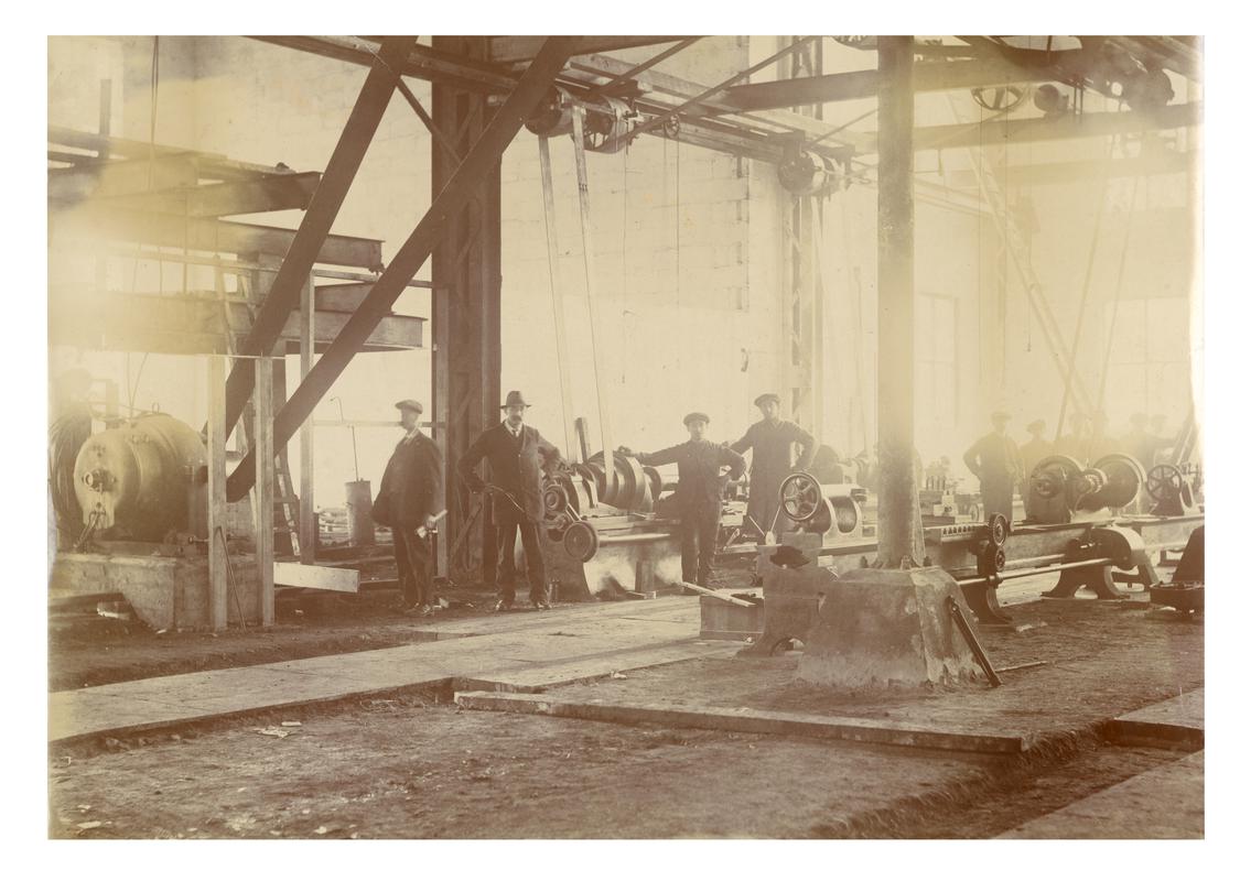 Shell making factory in Llanelli, photograph