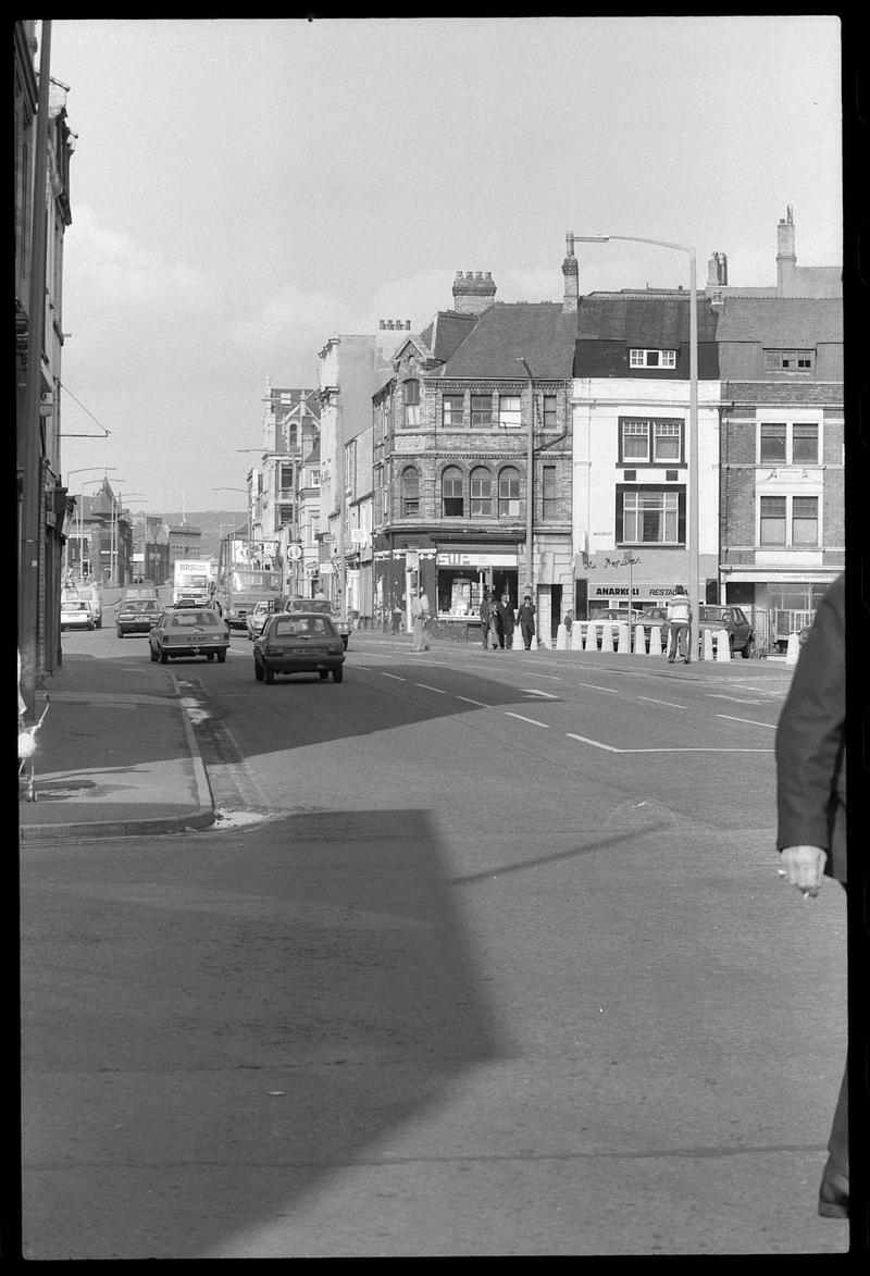 James Street, from traffic lights at Bute Street junction.