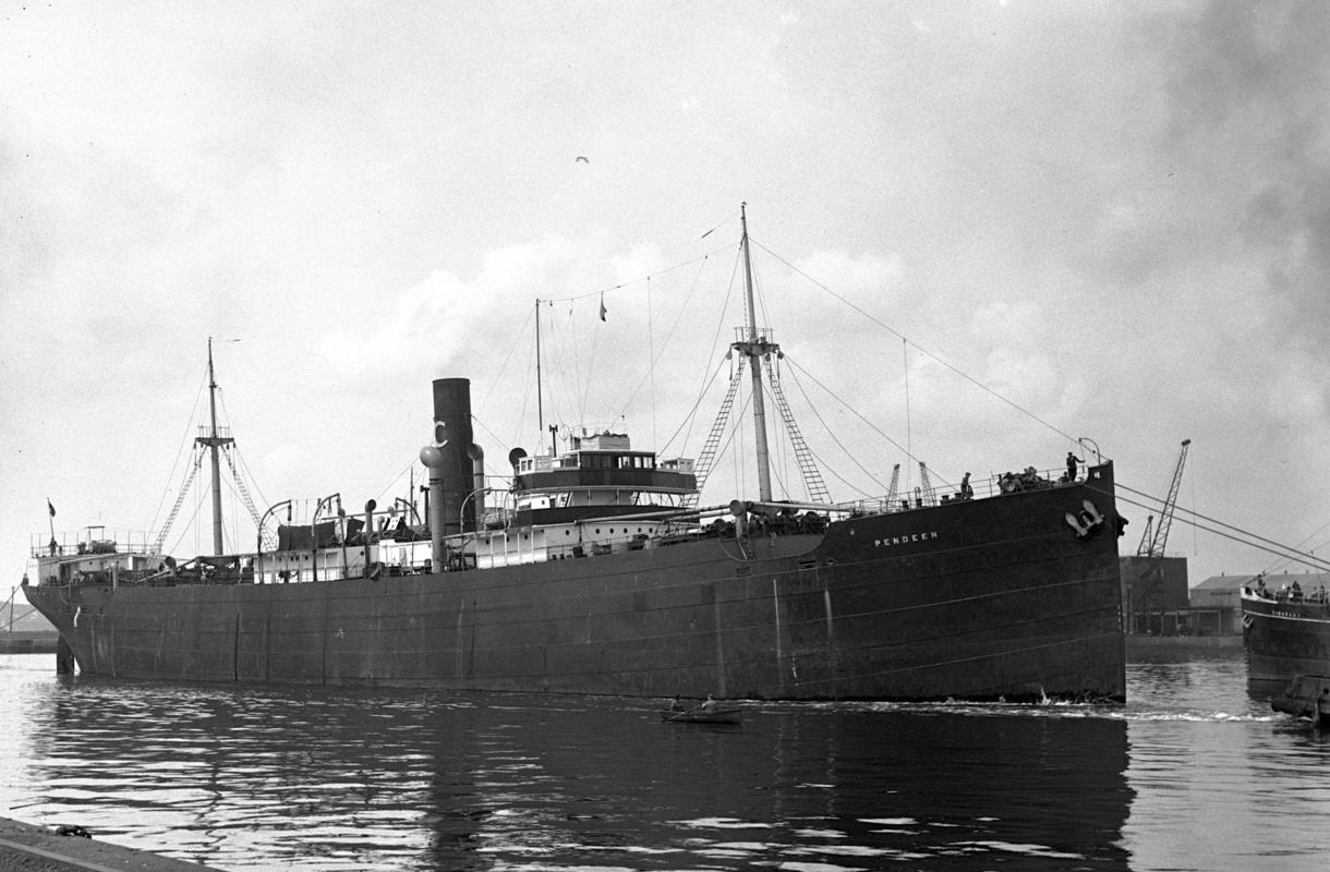 S.S. PENDEEN, glass negative