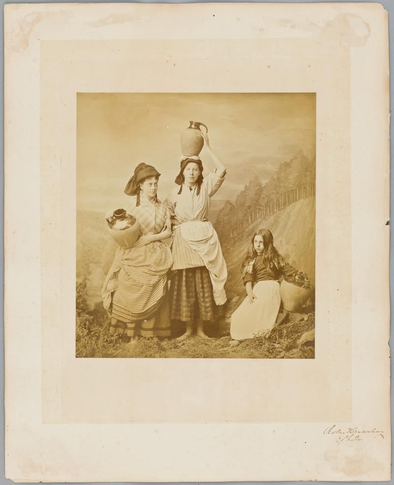Robert Thompson Crawshay's daughters in costume, 1870s