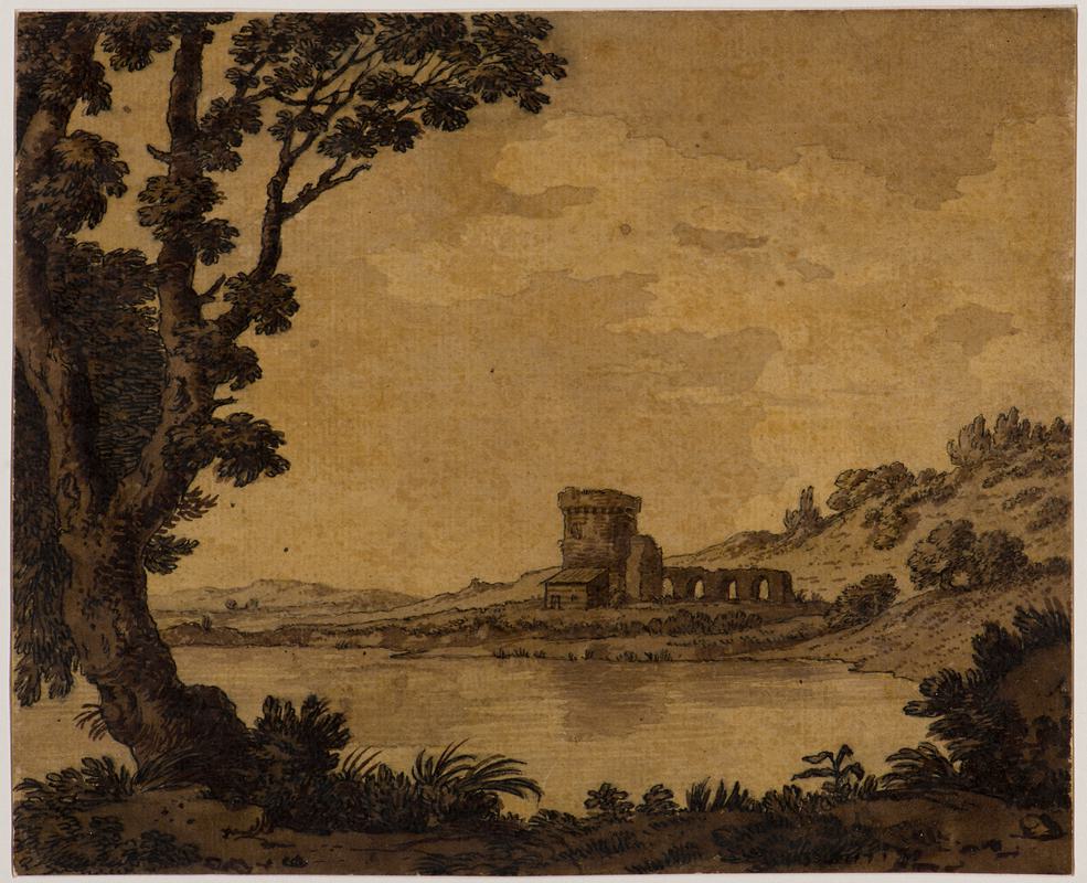 Landscape with building