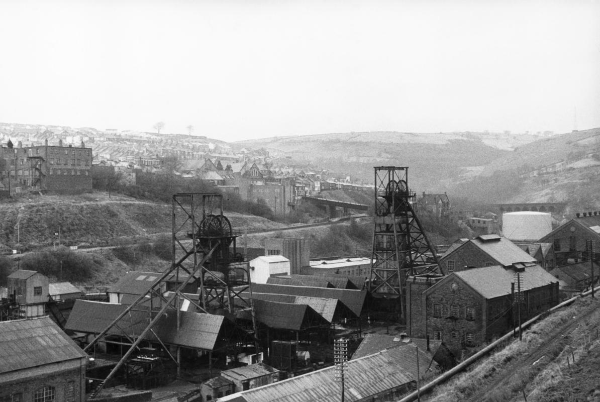 Bargoed Colliery and landscape