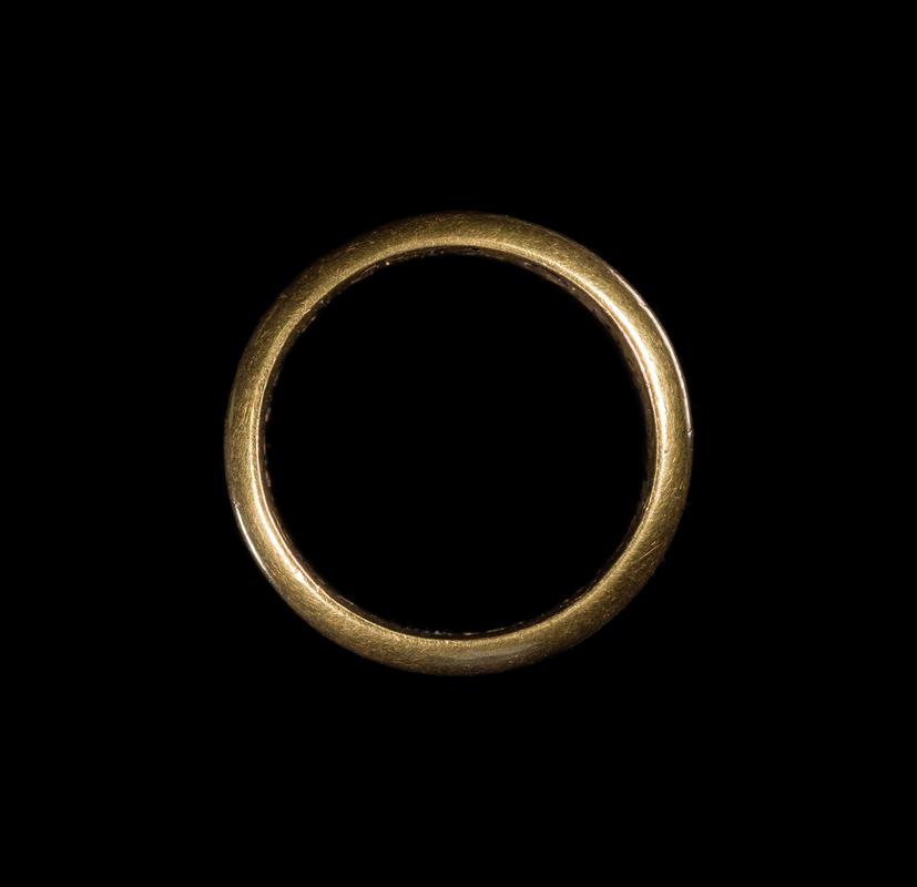 Gold ring worn by a member of the Goodman family