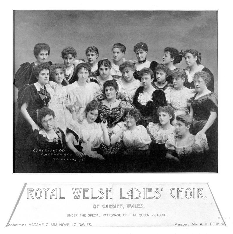 The Royal Welsh Ladies' Choir, led by Clara Novello Davies, 1898