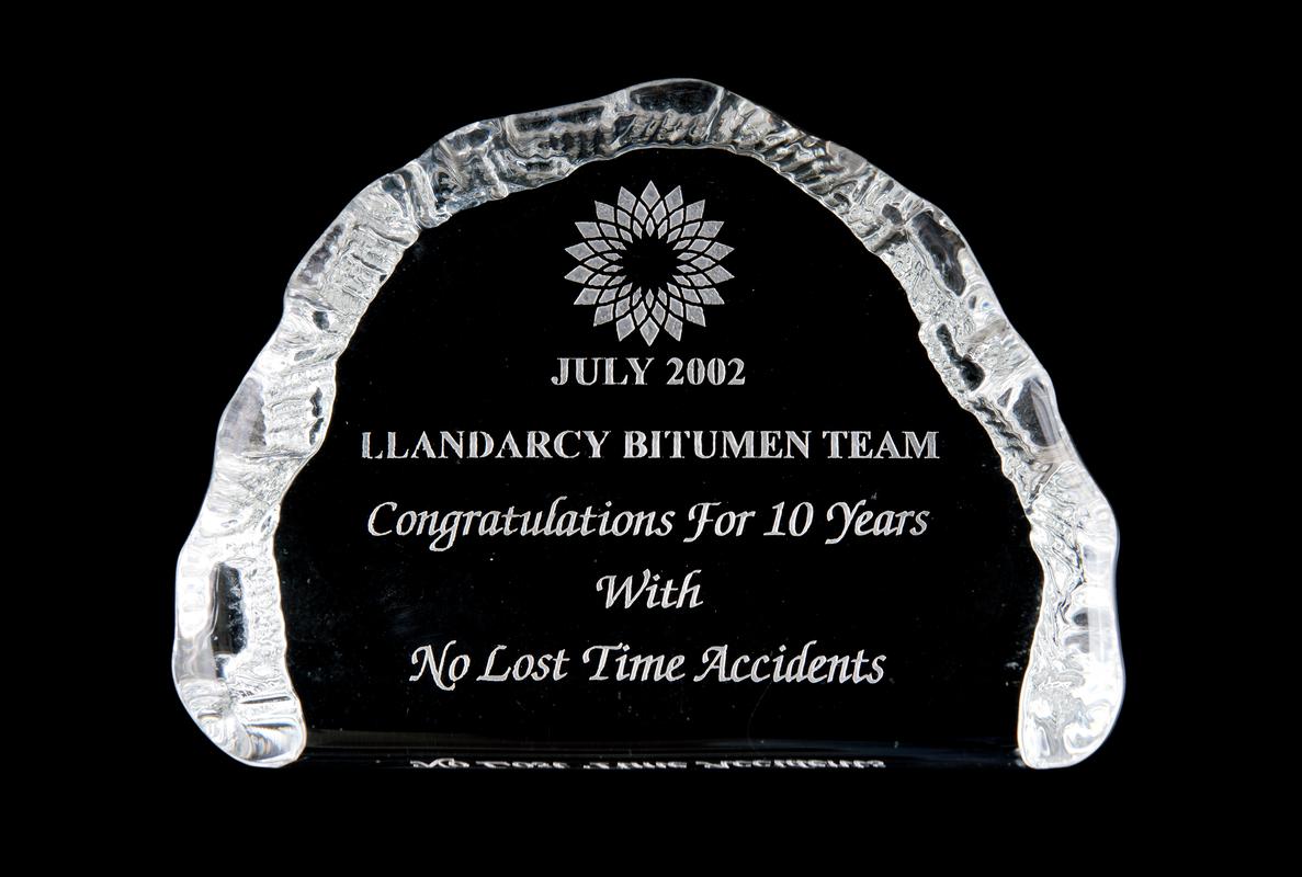 Llandarcy Bitumen Team 2002 award