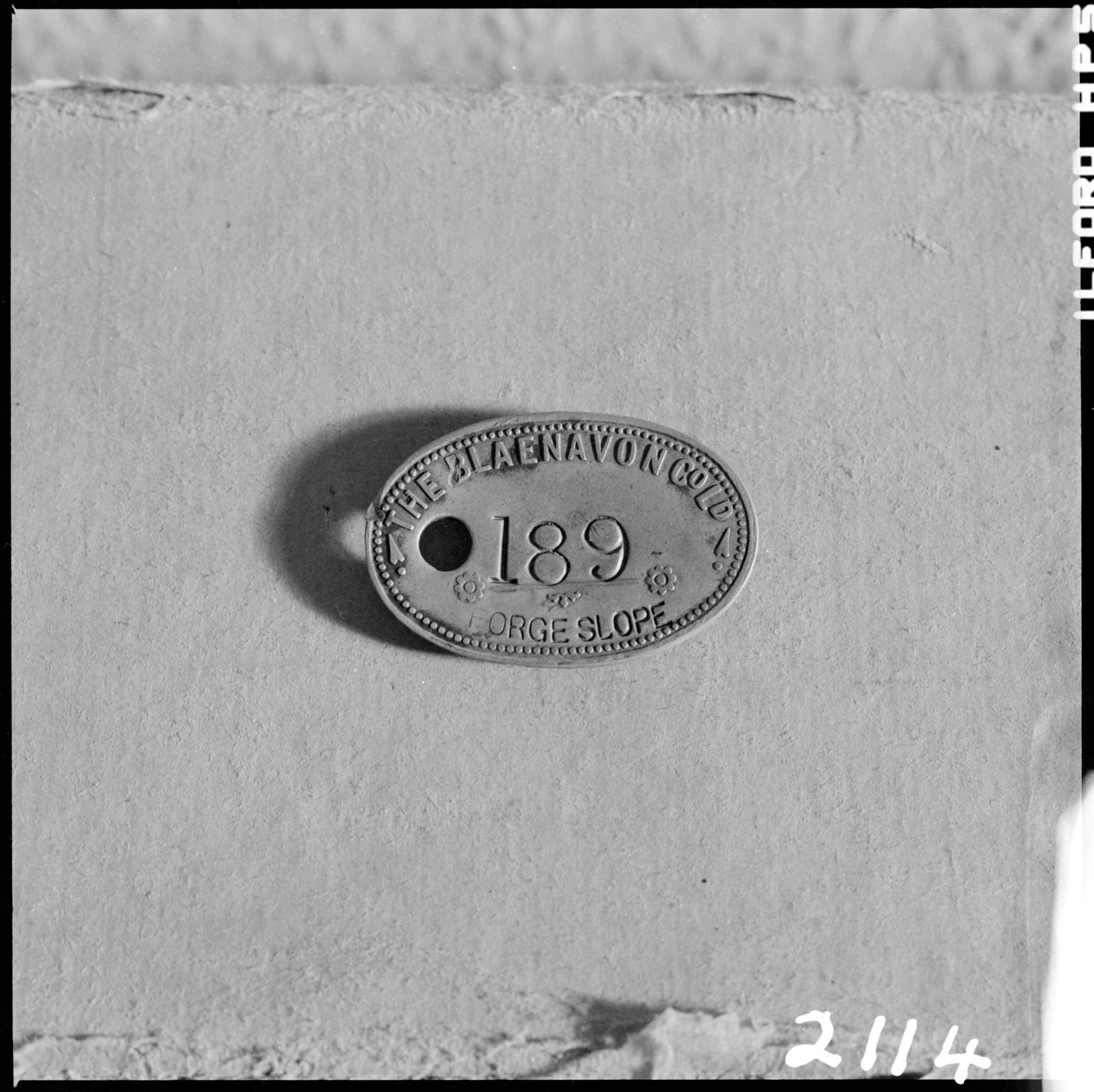 Blaenavon Co Ltd. lamp check, film negative