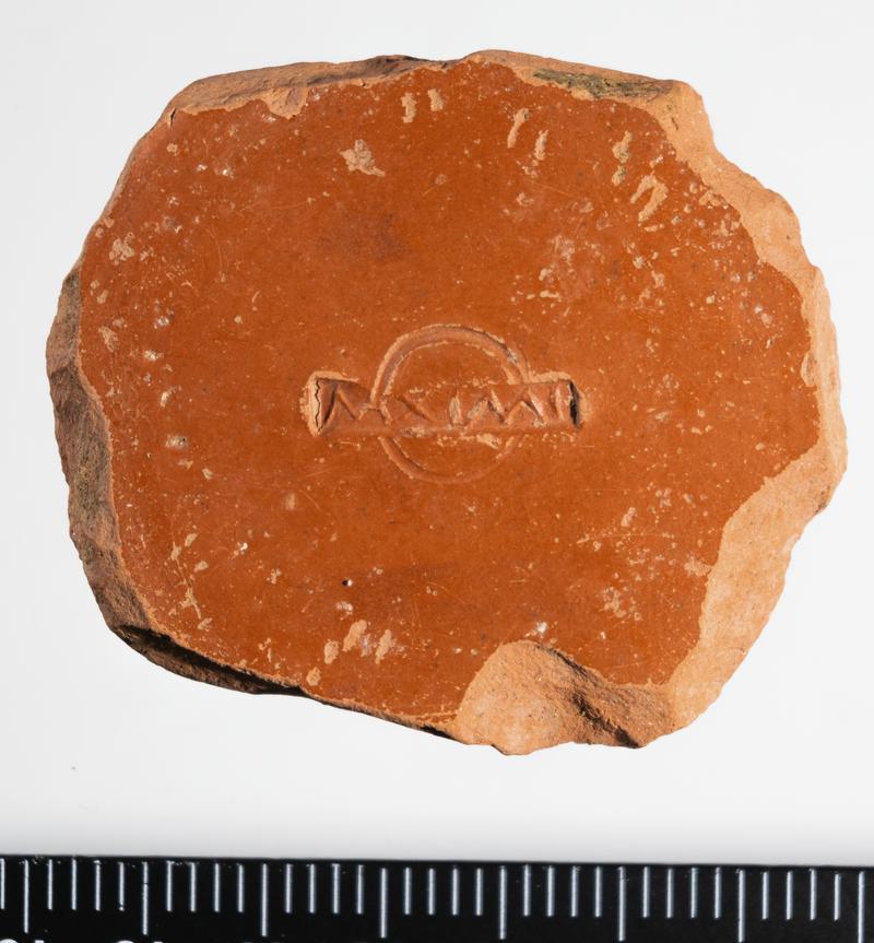 Roman samian cup, stamped