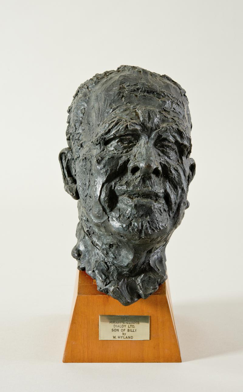 Son of Billy'. Bronze bust of "Billy" Williams founded Williams Dialoy Ltd.