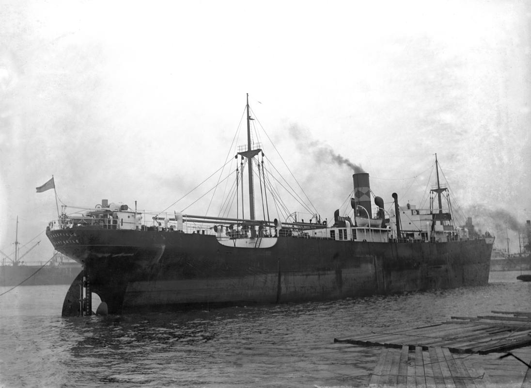 Stern view of the S.S. GRACEFIELD