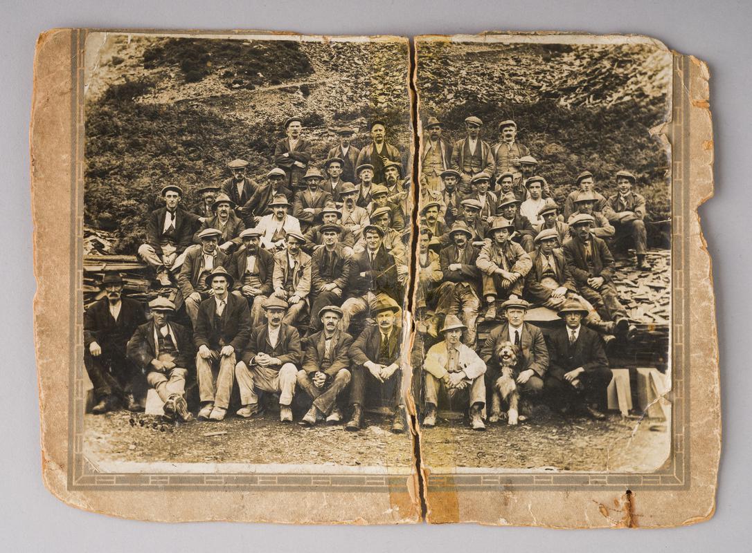 Group Photograph of Dinorwic slate quarrymen
