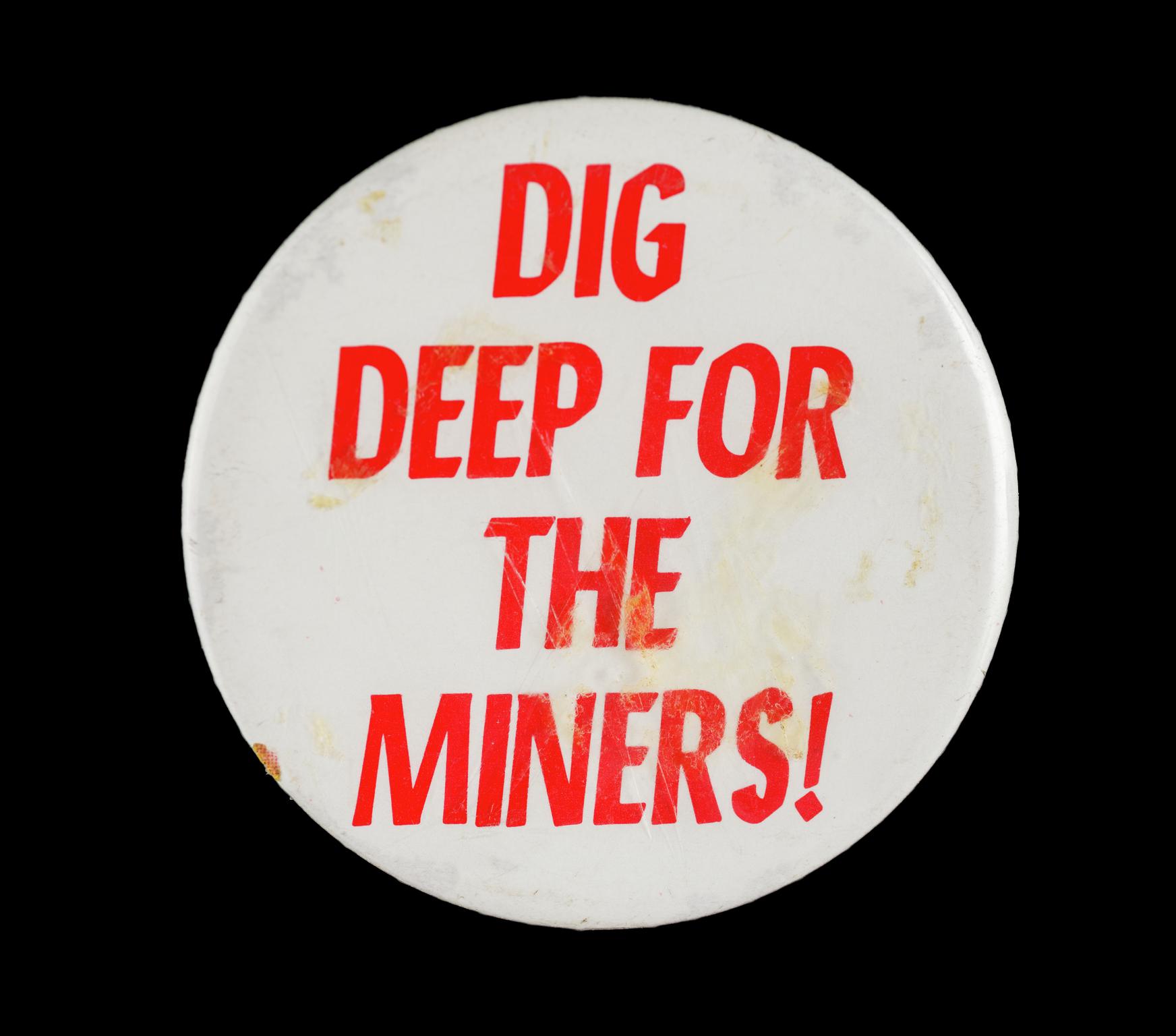 Miners strike badge