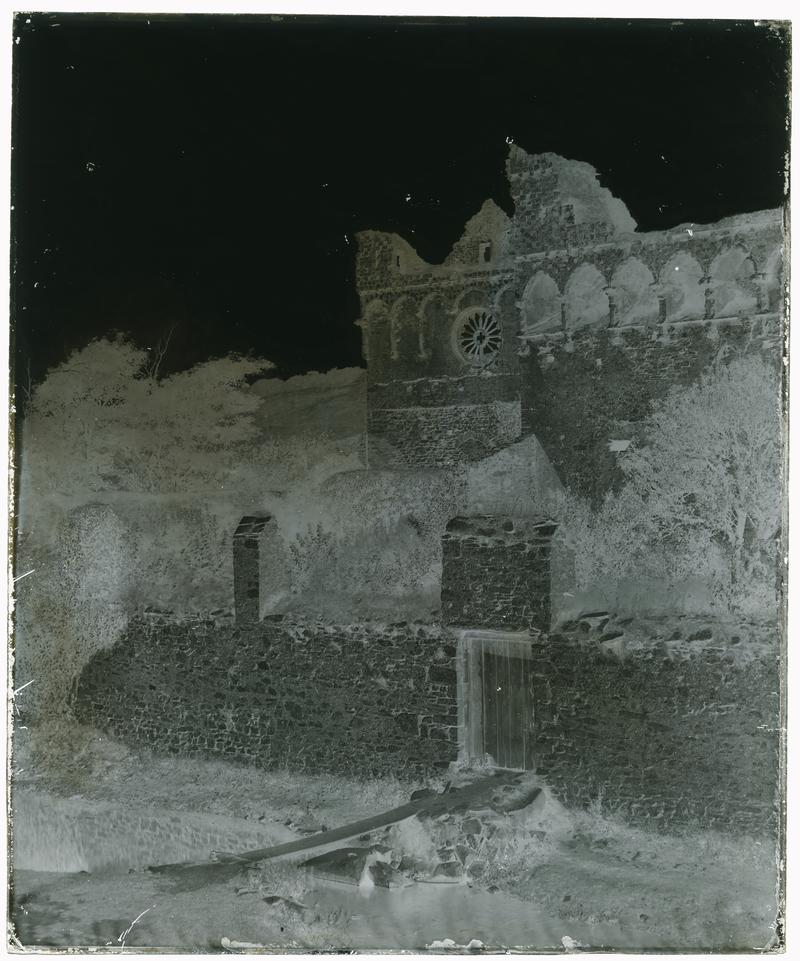 St. David's, Bishops Palace, glass negative
