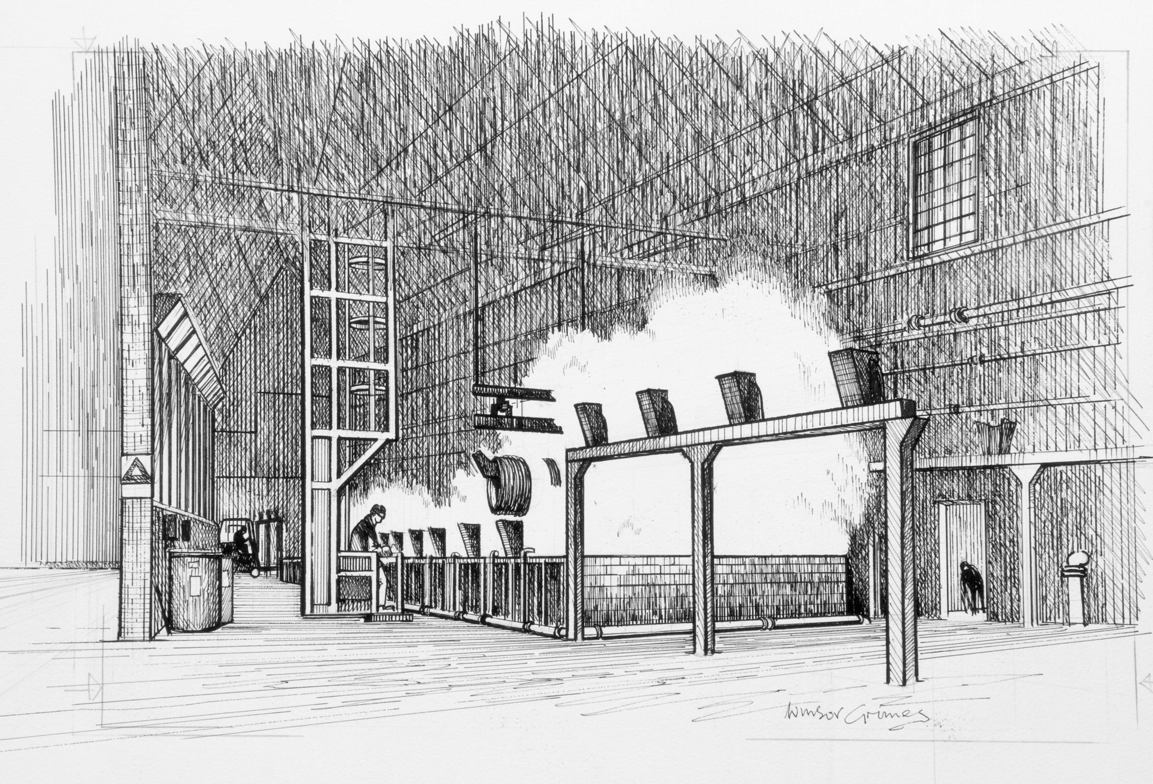 Allied Steel and Wire Castle Works, drawing