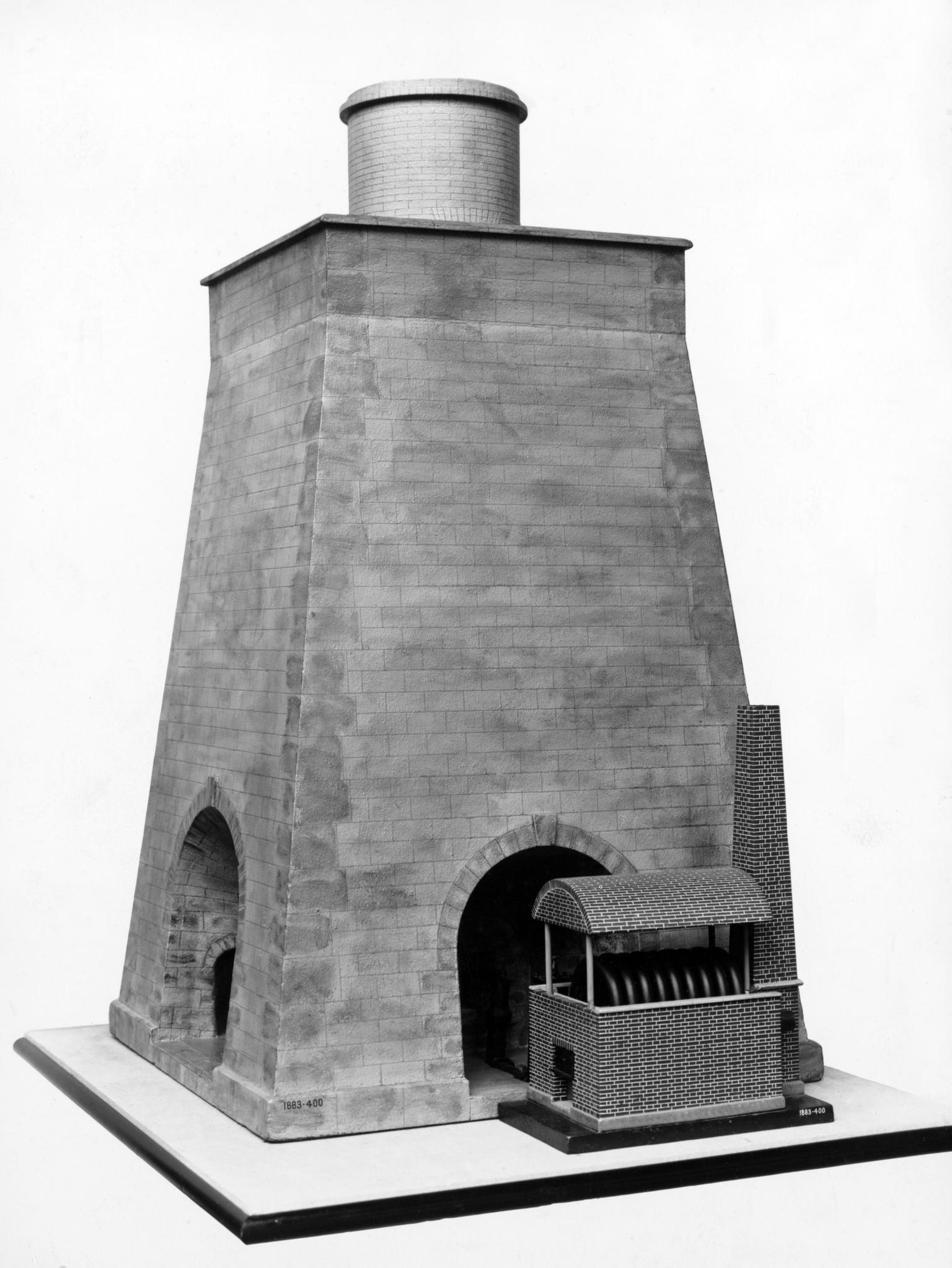 Model of a blast furnace