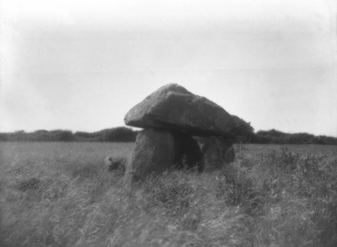 Glass plate negative; Bodowyr chambered tomb