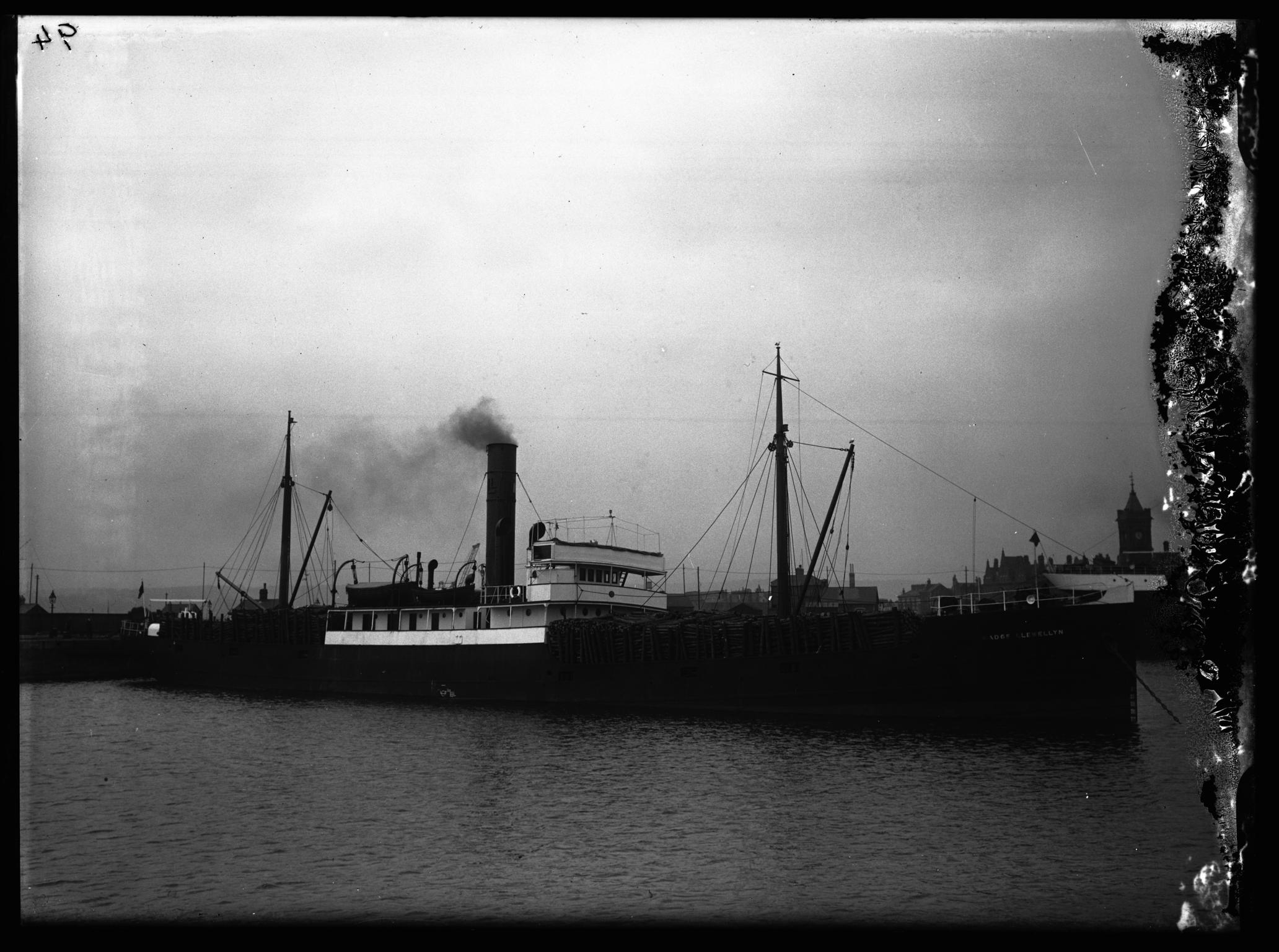 S.S. MADGE LLEWELLYN, glass negative