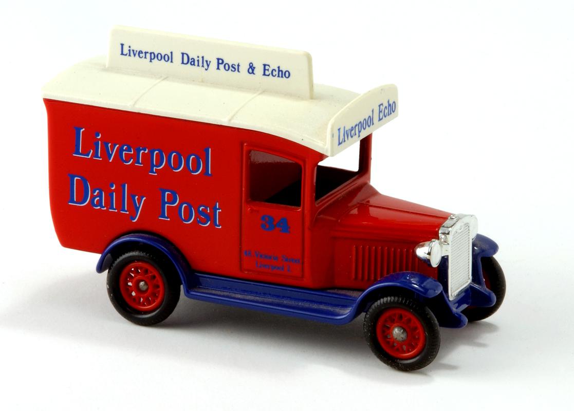 model Ford van "Liverpool Daily Post"