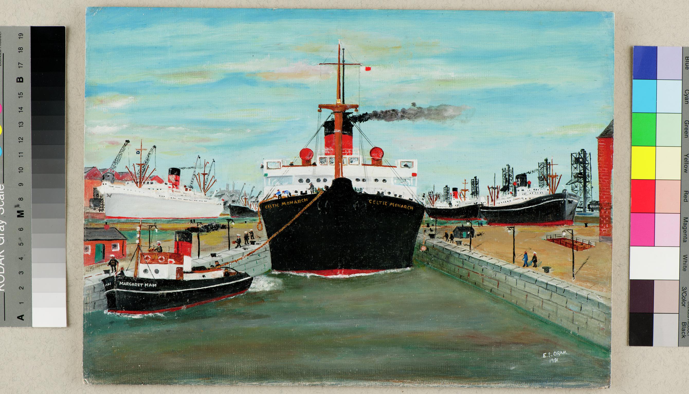Queen Alexandra Dock, Cardiff (painting)
