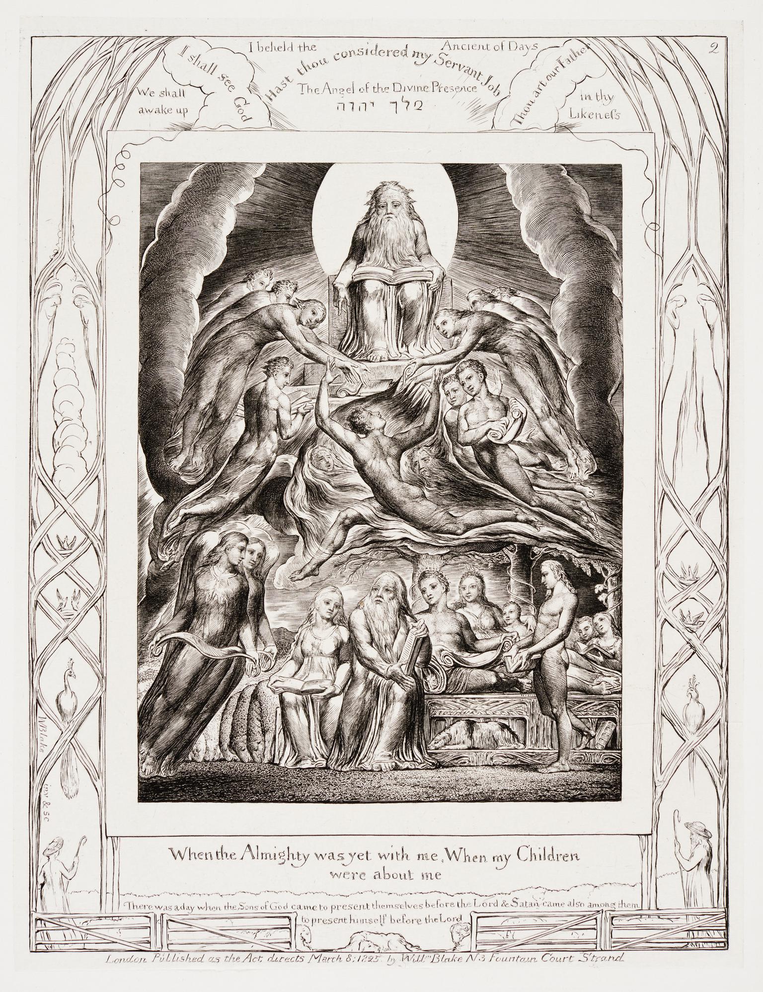 Illustration of the Book of Job, plate no. 2