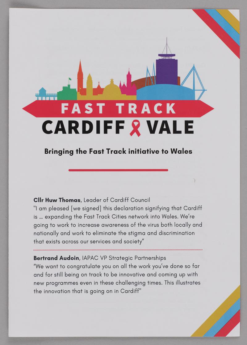 Fast Track Cardiff & Vale leaflet