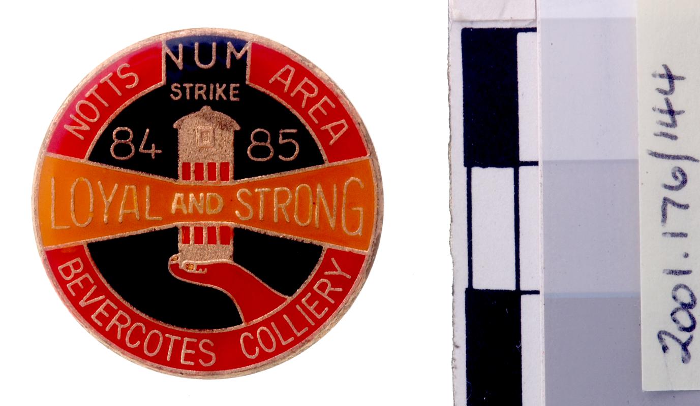 N.U.M Nottingham badge