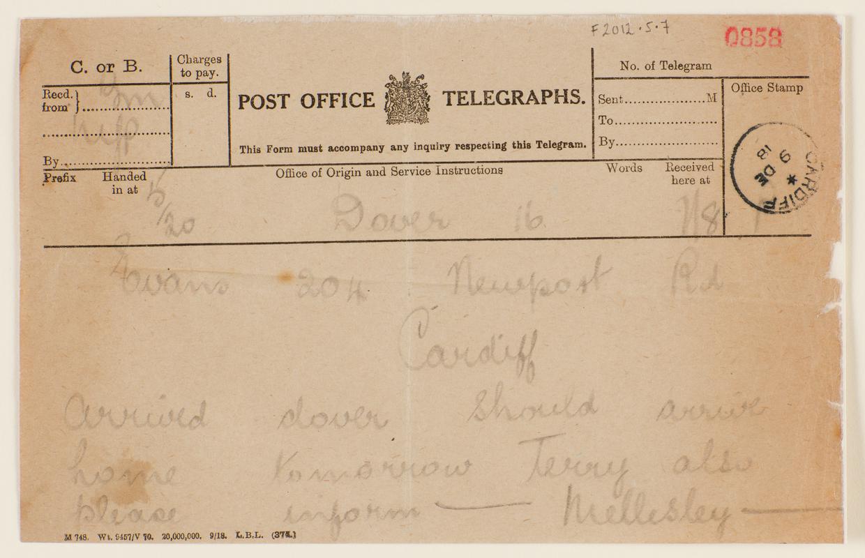 Post Office Telegram