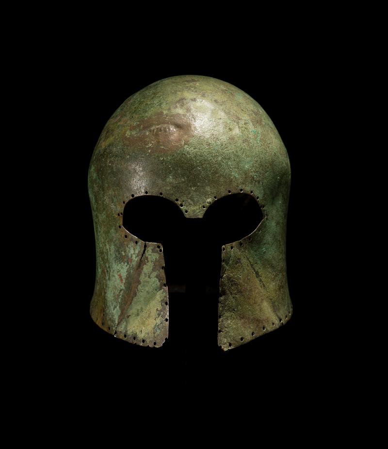 Greek copper alloy helmet