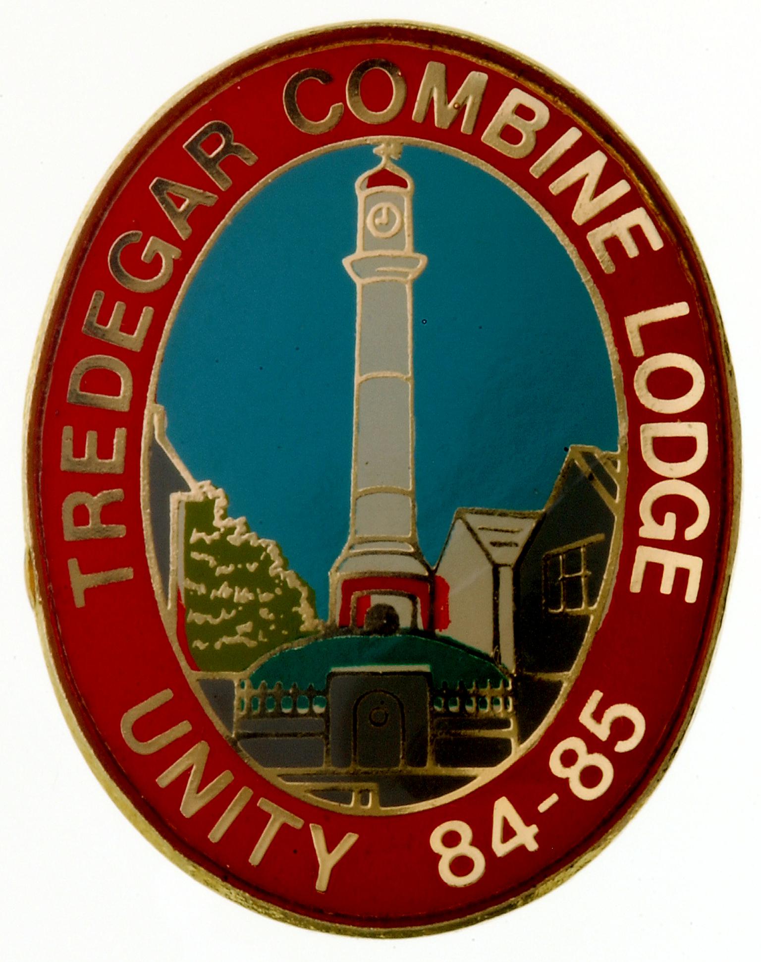 Tredegar Combine 1984 strike badge